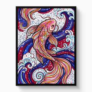 Koi Swirl - Luxury Wall Art