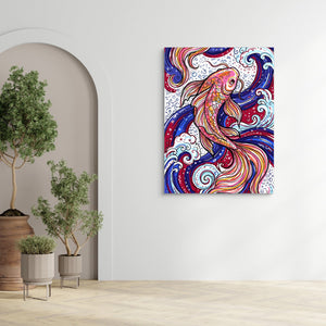 Koi Swirl - Luxury Wall Art