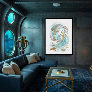 Koi Yin-Yang - Luxury Wall Art
