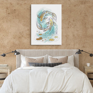 Koi Yin-Yang - Luxury Wall Art