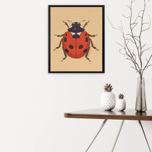 Ladybug - Large Minimalist Canvas Print