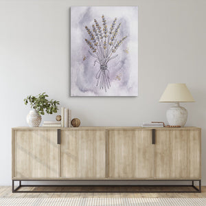 Lavender Bee Flight - Luxury Wall Art