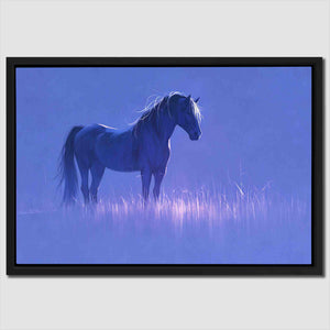 Lavender Horse - Purple Farm Canvas Print