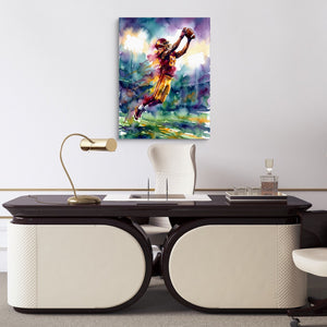 Leaping Receiver - Luxury Wall Art