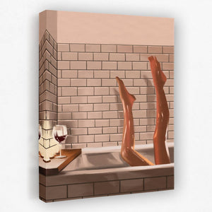Legs in a Bath - Luxury Wall Art