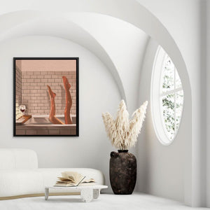 Legs in a Bath - Large Modern Canvas Print