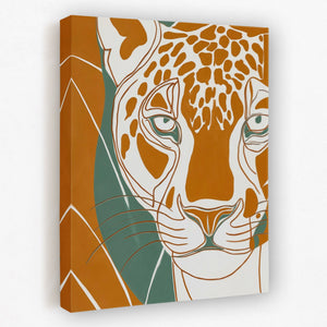 Leopard Copper Whiskers - Luxury Wall Art