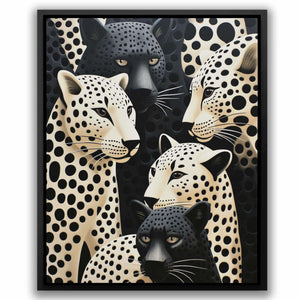 Leopard Party - Framed Art Print