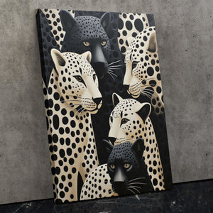 Leopard Party - Big Cat Canvas Print