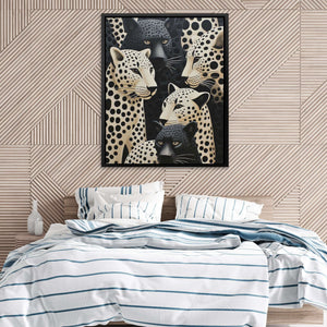 Leopard Party - Canvas Wall Art