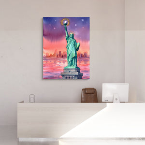 Liberty Harbor Evening Hues - Luxury Wall Art