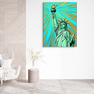 Liberty Pop Burst โ liberty pop burst sq white chair wall 1port flush print