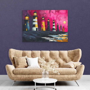 Lighthouse Aesthetics - Large Canvas Print