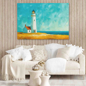 Lighthouse Hilltop - Luxury Wall Art