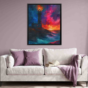 Lighthouse Sunset - Luxury Wall Art