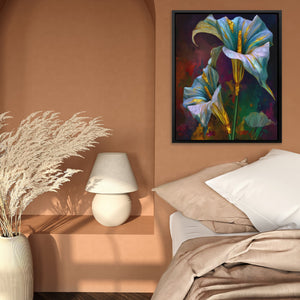 Lily Twilight Duet - Luxury Wall Art