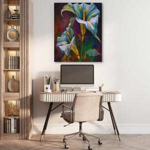 Lily Twilight Duet - Luxury Wall Art