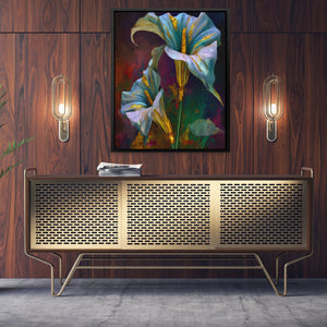 Lily Twilight Duet - Luxury Wall Art