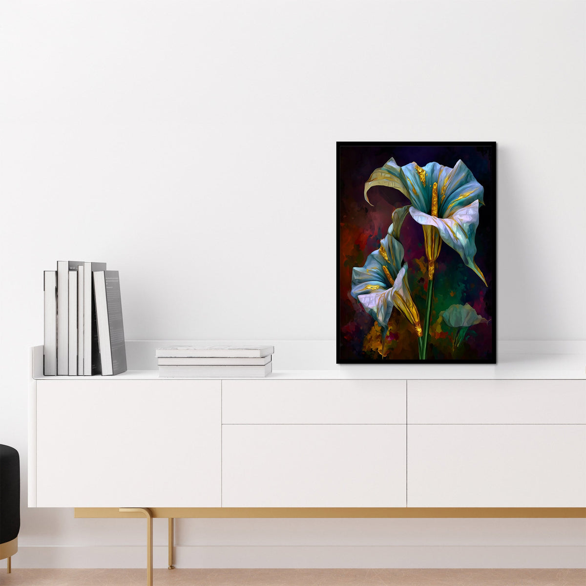 Lily Twilight Duet - Luxury Wall Art