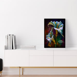 Lily Twilight Duet - Luxury Wall Art