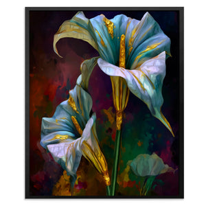 Lily Twilight Duet - Luxury Wall Art