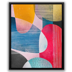 Lines In Circles - Canvas Print