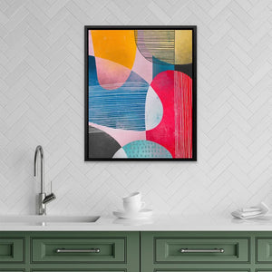 Lines In Circles - Modern Canvas Wall Art