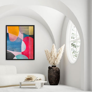 Lines In Circles - Framed Wall Art