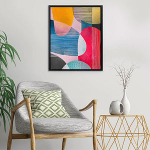 Lines In Circles - Framed Art Print