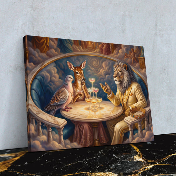 Lion Celestial Banquet in a room