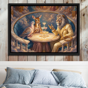 Lion Celestial Banquet โ Lion Celestial Banquet Bed 2 Wood Panel 51