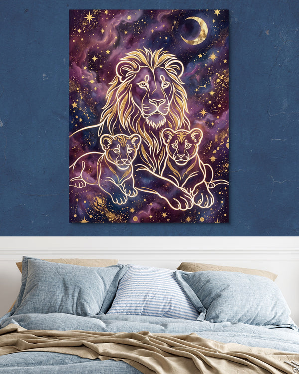 Lion Cosmic Gold in a room