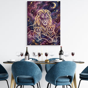 Lion Cosmic Gold โ lion cosmic gold sq dining room tables 1port flush print