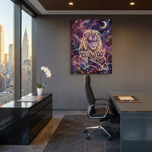Lion Cosmic Gold โ lion cosmic gold sq office view 1port flush print