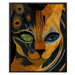 Lion Peacock Convergence - Luxury Wall Art