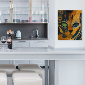 Lion Peacock Convergence - Luxury Wall Art