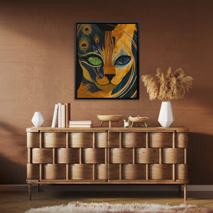 Lion Peacock Convergence - Luxury Wall Art