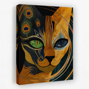 Lion Peacock Convergence - Luxury Wall Art