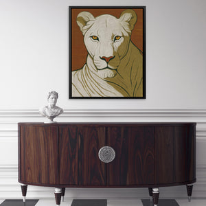 Lioness Amber Portrait