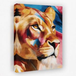 Lioness Coral Dawn - Luxury Wall Art