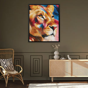 Lioness Coral Dawn - Luxury Wall Art