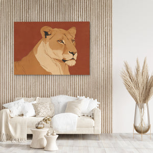 Lioness in Ember - Luxury Wall Art