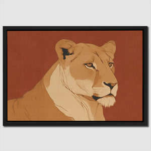 Lioness in Ember - Luxury Wall Art