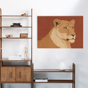 Lioness in Ember - Luxury Wall Art