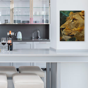Lioness of Flame - Luxury Wall Art
