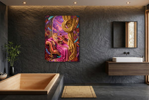 Lioness Reads Twilight โ lioness reads twilight small bathroom interior 1port flush print