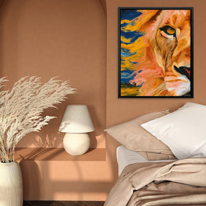 Lion's Copper Dawn - Luxury Wall Art