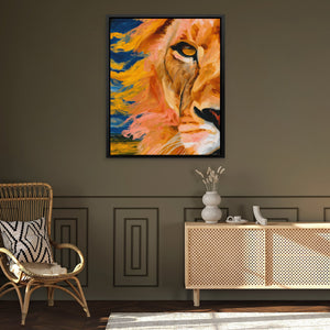 Lion's Copper Dawn - Luxury Wall Art