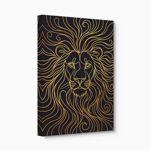 Lion's Liquid Mane - Luxury Wall Art