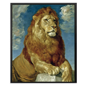 Lion's Marble Throne - Luxury Wall Art